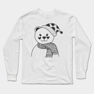 Cute Winter Polar Bear 2 Long Sleeve T-Shirt